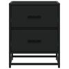 vidaXL Bedside Cabinet Black 40x31x50 cm Engineered Wood