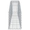 vidaXL Arched Gabion Basket 200x30x40/60 cm Galvanised Iron