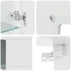 vidaXL Wall-mounted Cabinet High gloss white 55 x 29 x 100 cm
