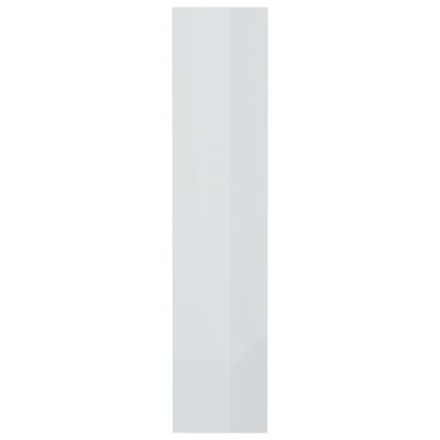 vidaXL Book Cabinet/Room Divider High Gloss White 80x30x135 cm Engineered Wood