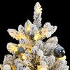 vidaXL Artificial Hinged Christmas Tree 300 LEDs & Ball Set 270 cm