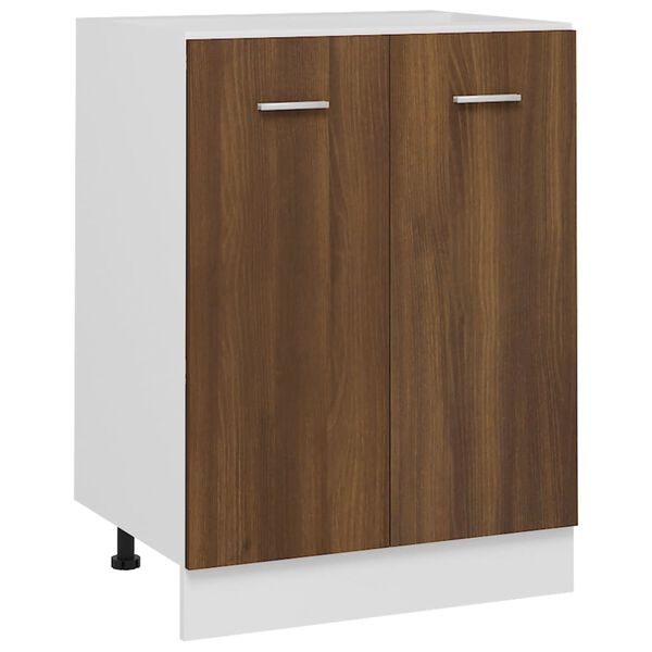 vidaXL Bottom Cabinet Lyon Brown Oak 60x46x81.5 cm Engineered Wood