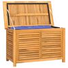 vidaXL Garden Storage Box with Bag 90x50x58 cm Solid Wood Teak