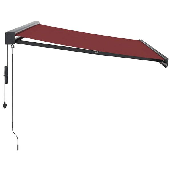 vidaXL Automatic Retractable Awning Burgundy 300x250 cm
