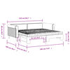 vidaXL Daybed with Trundle and Mattresses Dark Grey 90x190 cm Velvet