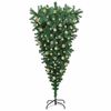 vidaXL Upside-down Artificial Pre-lit Christmas Tree with Ball Set