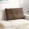 vidaXL Back Pillow Brown 80 x 19 x 50 cm Fabric