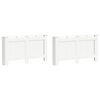 vidaXL Radiator Covers 2 pcs White 152x19x81,5 cm MDF
