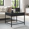 vidaXL Coffee Table with Infinity LED Black 50x50x41 cm