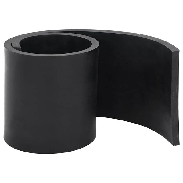 vidaXL Rubber Edge for Snow Plow Black 120x15x1 cm