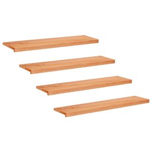vidaXL Stair Treads 4 pcs 110 x 30 x 2 cm Varnish Solid Beech Wood