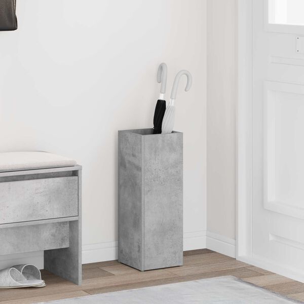 vidaXL Umbrella Stand Concrete Grey 20 x 20 x 55.5 cm Engineered Wood