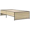 vidaXL Bed Frame without Mattress Sonoma Oak 100x200 cm