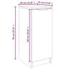 vidaXL Shoe Cabinet Grey Sonoma 30x35x70 cm Engineered Wood