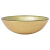 vidaXL Basin Tempered Glass 42 cm Gold