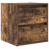 vidaXL Wall-mounted Bedside Cabinets 2 pcs Smoked Oak 38x34x40 cm