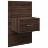 vidaXL Bed Headboard with Cabinets Brown Oak 120 cm Engineered Wood