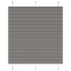 vidaXL Pleated Blind Anthracite 115x100 cm Fabric Width 114.4 cm Polyester