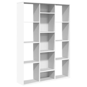 vidaXL Room Divider/Book Cabinet White 100x24x140 cm Engineered Wood