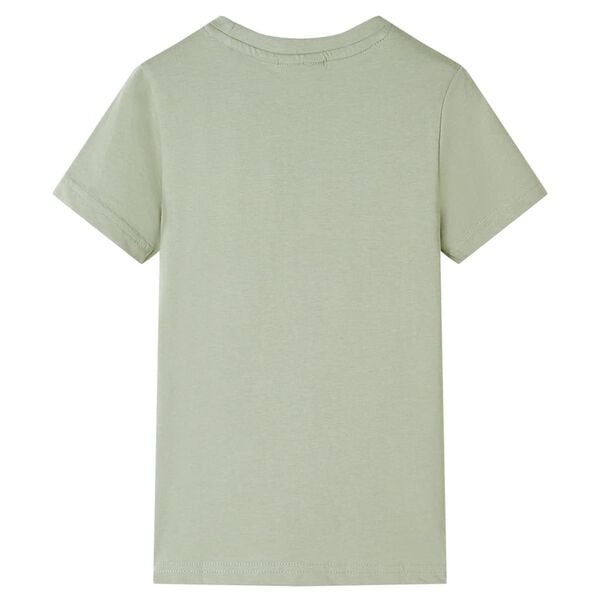 Kids' T-shirt with Short Sleeves Light Khaki 104