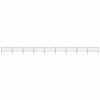 vidaXL Garden Fence with Spear Top Steel 1603.5x75 cm Black