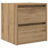 vidaXL Wall-mounted Bedside Cabinet Artisan Oak 38x34x40 cm