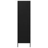 vidaXL Wardrobe Black 90x50x180 cm Steel