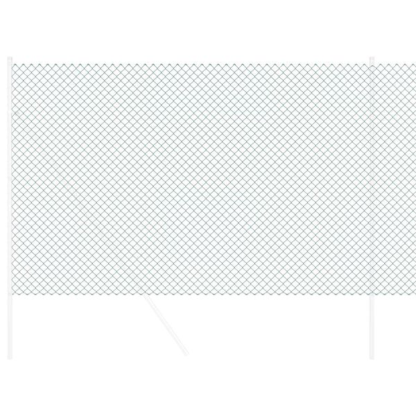 vidaXL Chain Link Fence Green 25 x 1.6 m Steel