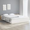 vidaXL Bed Frame without Mattress White Solid Wood 180x200 cm Super King