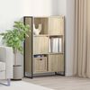 vidaXL Book Cabinet Sonoma 68 x 30 x 108.5 cm Engineered Wood