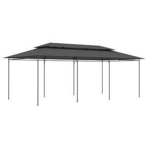 vidaXL Gazebo | Anthracite | Tubular Steel | Large | UV-Resistant Materials