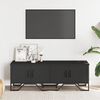 vidaXL TV Cabinet Black 122x34x41 cm Engineered Wood