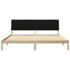 vidaXL Bed Frame with Headboard Brown 200 x 200 cm Solid Pine Wood