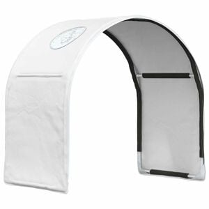 vidaXL Bed Tunnel 2 pcs White 211 x 52.5 x 2 cm Polyester