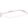 vidaXL Table Top 40x20x3.8 cm Rectangular Solid Wood Reclaimed