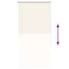 vidaXL Roller Blind Blackout Off White 65x130 cm Fabric Width 60.7 cm Polyester