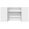 vidaXL Reception Desk White 200x50x103.5 cm Engineered Wood