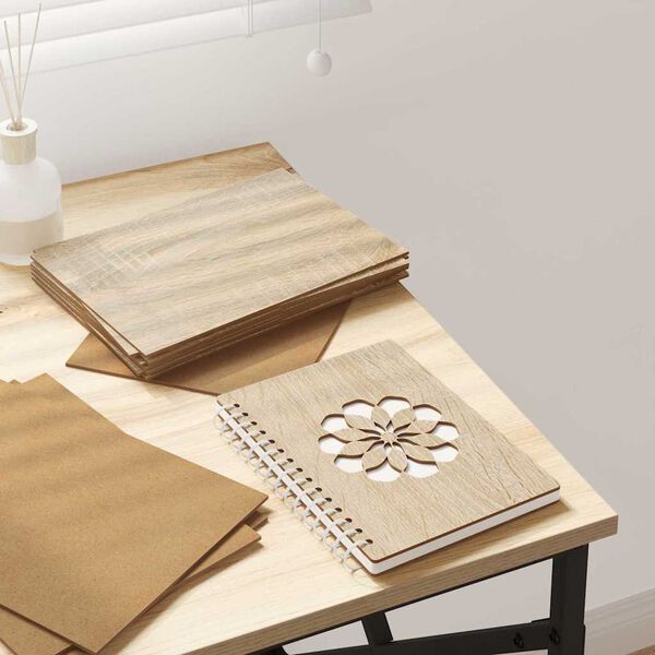 vidaXL Decor Panels 50 pcs Sonoma Oak 21 x 30 x 0.27 cm