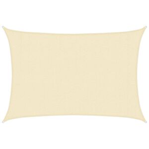vidaXL Sunshade Sail 160 g/m&sup2; Cream 3x5 m HDPE