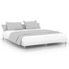vidaXL Bed Frame without Mattress High Gloss White 200x200 cm
