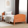 vidaXL Bed Frame without Mattress Wax Brown 90x190 cm Single Solid Wood Pine