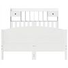 vidaXL Bookcase Bed without Mattress White 140x190cm Solid Wood Pine