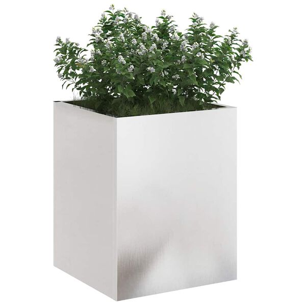 vidaXL Garden Planter Stainless Steel 32 x 32 x 40 cm Stainless Steel