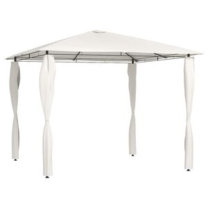 vidaXL Gazebo | Cream | Fabric | 3x3 metres | Durable | Gazebo | Square | Modern