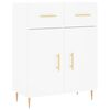 vidaXL Highboard White 69.5x34x180 cm Engineered Wood