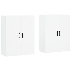 vidaXL Wall Mounted Cabinets 2 pcs White 69.5x34x90 cm
