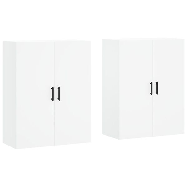 vidaXL Wall Mounted Cabinets 2 pcs White 69.5x34x90 cm