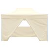 vidaXL Party Tent Folding Cream 291 x 431 x 315 cm Oxford Fabric