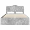 vidaXL Bed Frame with Headboard Concerte 140 x 190 cm Solid Pine Wood