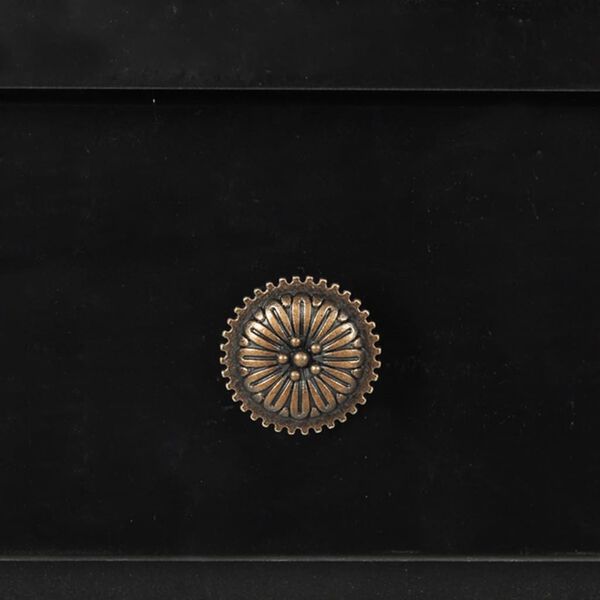 vidaXL Console Table MDF Black